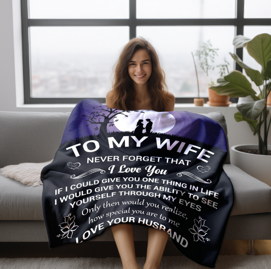 To My Wife | FLM Arctic Fleece Blanket 50x60